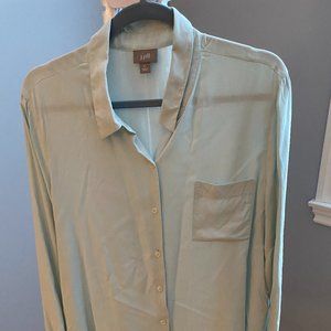 J. Jill light blue silk blouse